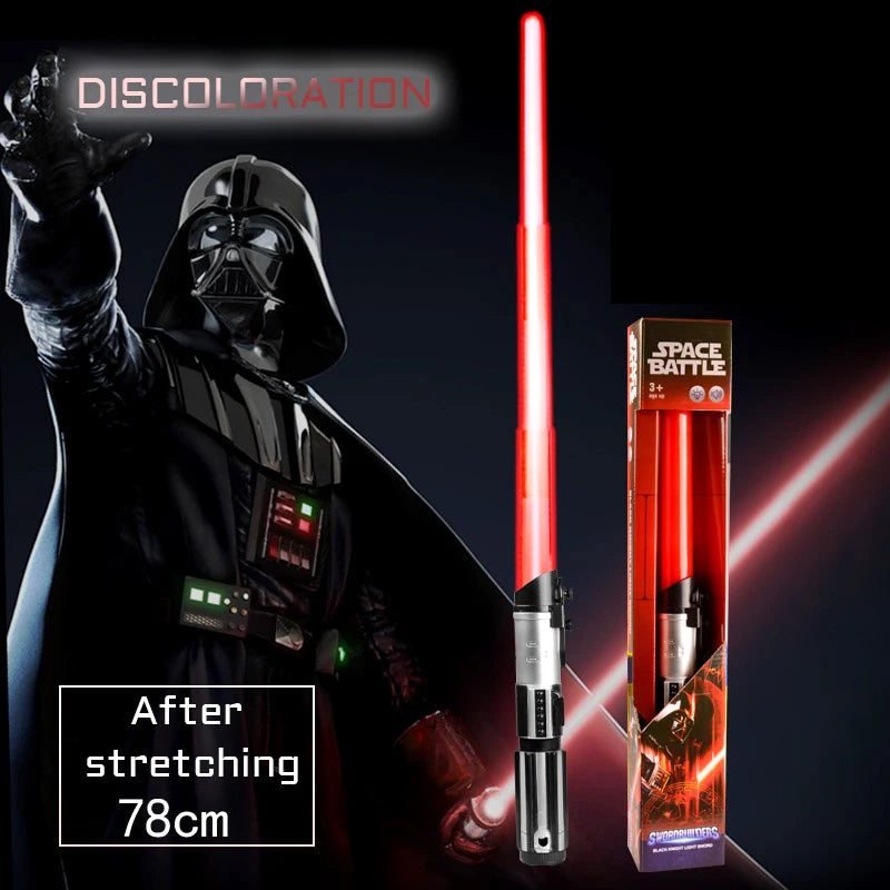 Lightsaber Toys for Children Luminous Plastic RGB Sword Cosplay Light Outdoor Star Wars