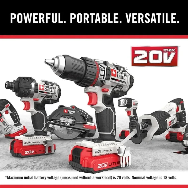 20V MAX* Cordless Drill Combo Kit, 6-Tool