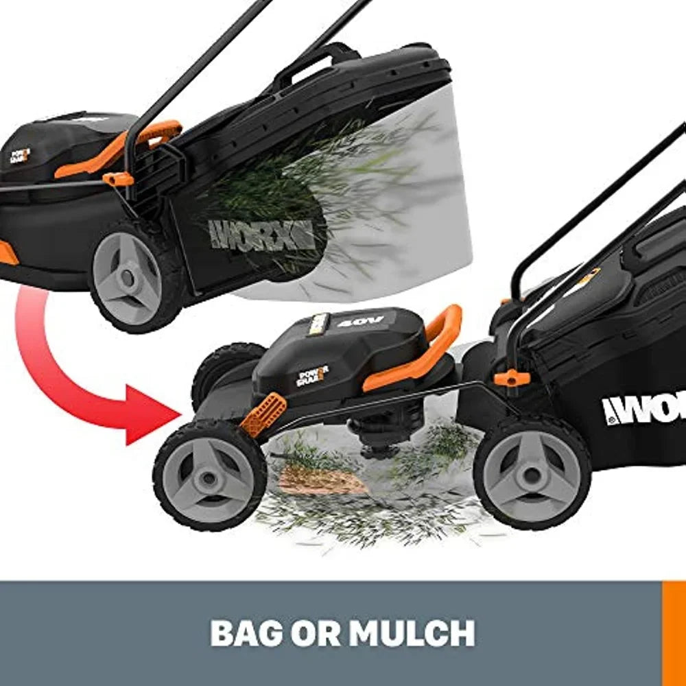 Worx  40V Power Share 4.0Ah 17" Cordless Lawn Mower (Batteries & Charger Included)