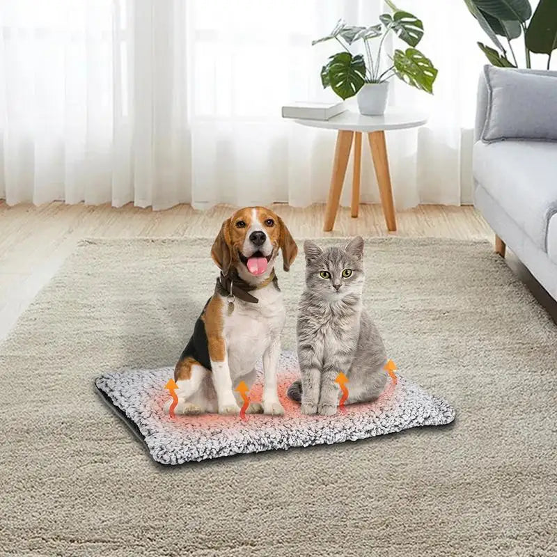 Cat Bed Waterproof Self-Warming Pet Mat Reflects Pet Body Heat Pet Warmer Pad For Constant Temperature Washable