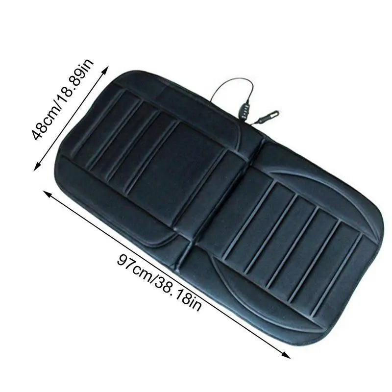 12V Universal Heated Car Seat Cushion Cloth Seat Cover