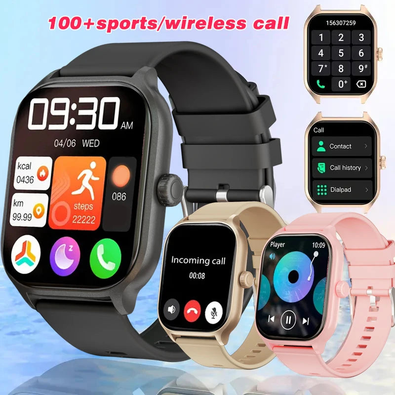 Smart watch, wireless calling /dial, Various APP Reminders, Suitable for men and women, for iPhone/ Android