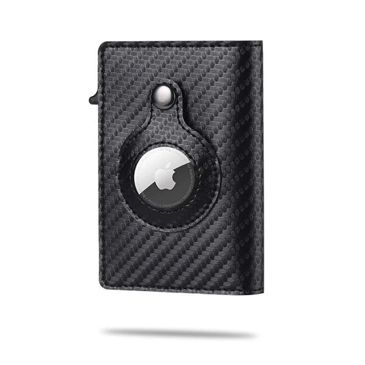 Apple Air tag Wallet Men Carbon Fiber Fashion ID Credit Card Holder RFID Slim