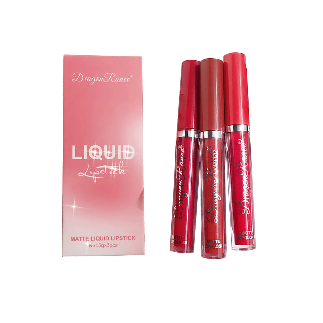 Waterproof Long Lasting Lip Makeup Liquid Sexy Lipstick Red Brown Lip Pigments Gloss 15ML Velvet Nude Lipstick #25