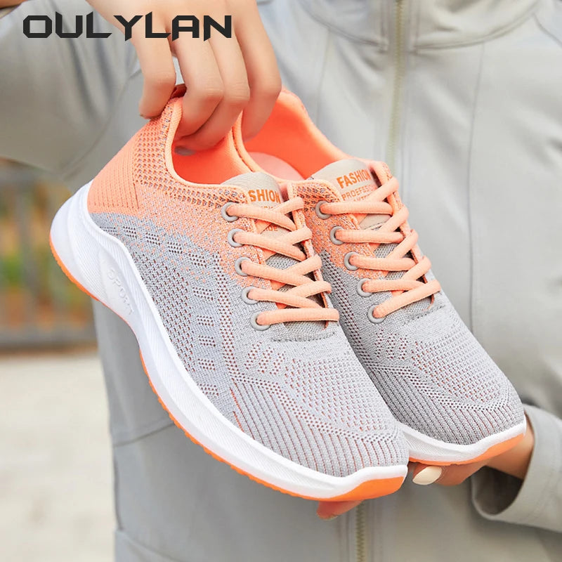 2024 Women Spring Fashion Casual Breathable Sneakers Lace up